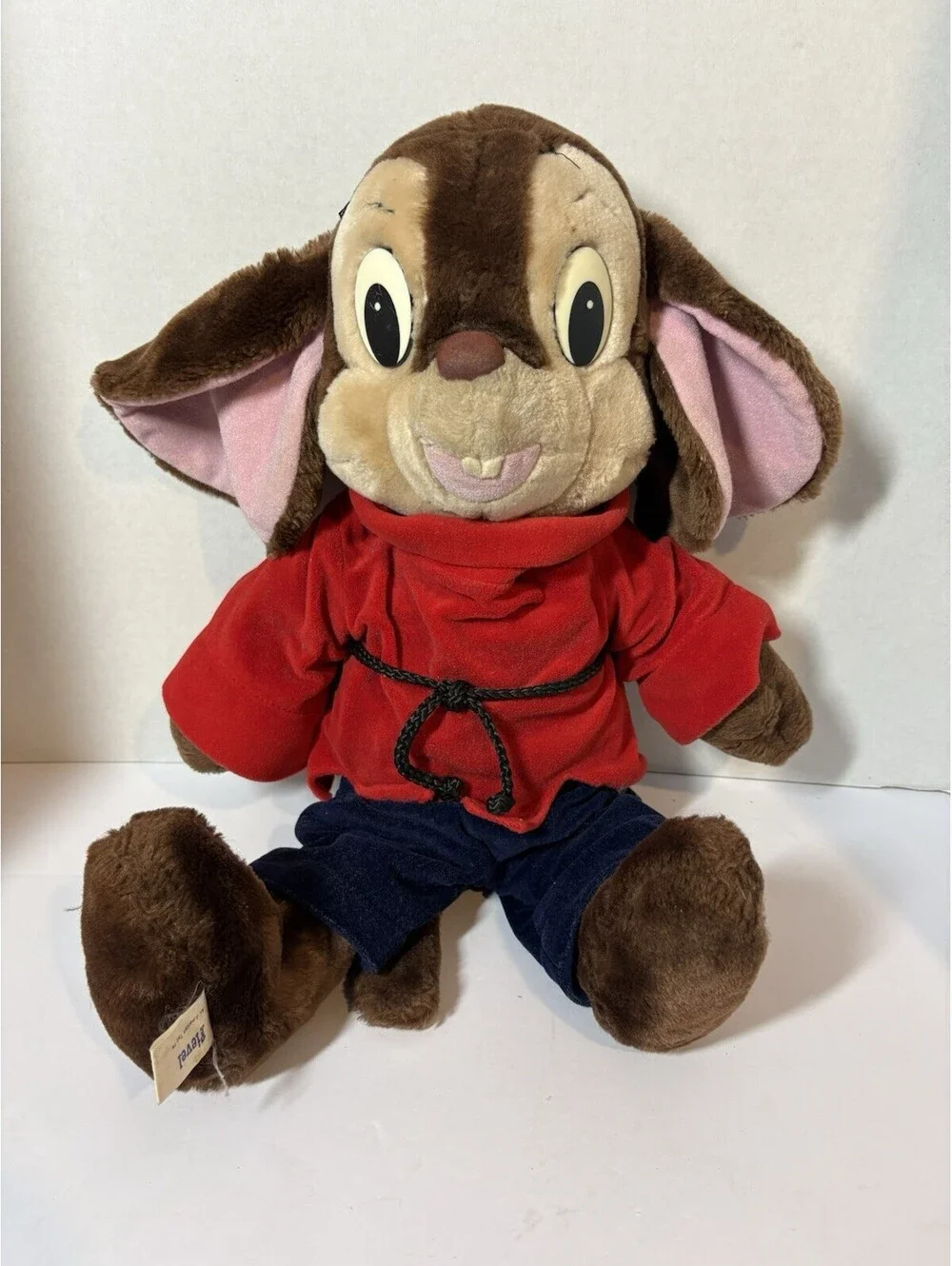 Vintage 1986 Fievel An American Tail 21” Plush Toy from Sears Caltoy NO HAT